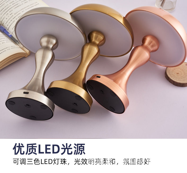 Rechargeable night desk lamp, popular in various colors, touch-sensitive touch desk lamp, night light, home decoration light pic 2