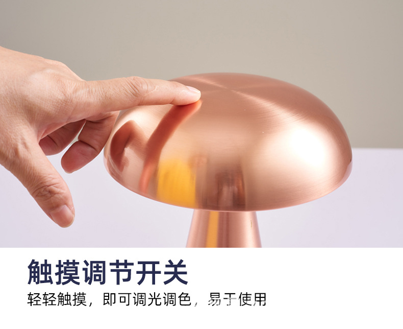 Rechargeable night desk lamp, popular in various colors, touch-sensitive touch desk lamp, night light, home decoration light pic 1