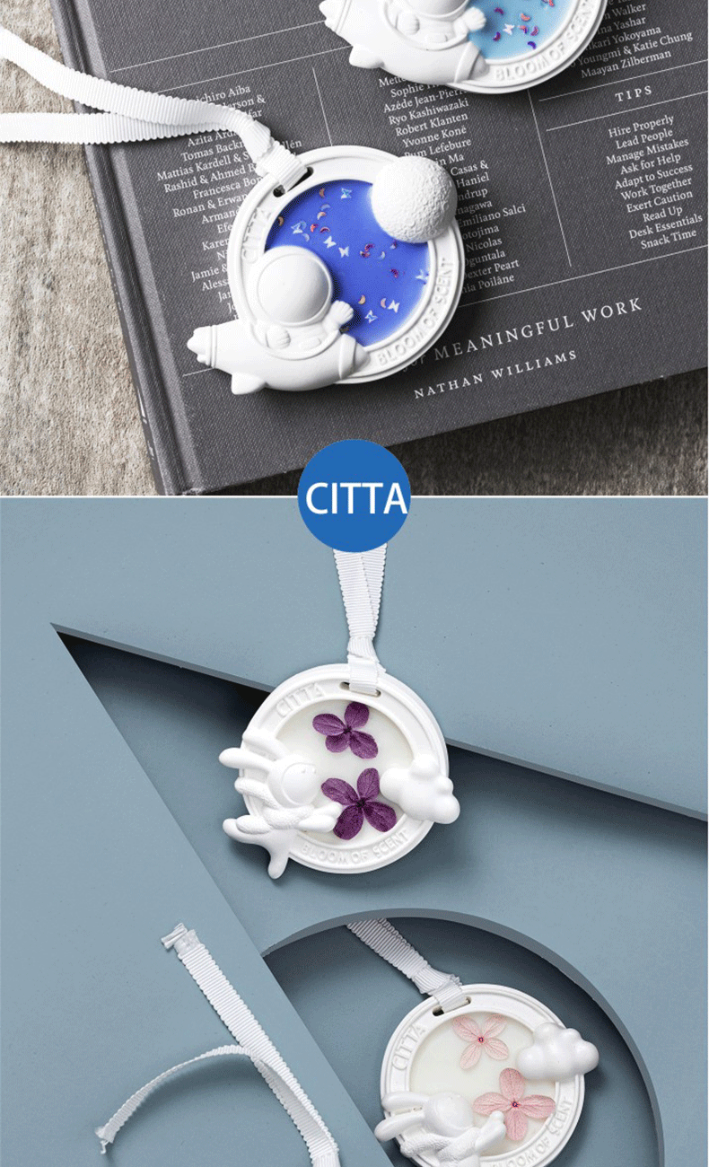 工厂定制宇宙石膏香薰蜡片创意宇航员香片卧室衣柜香挂香氛除味现货批发详情5