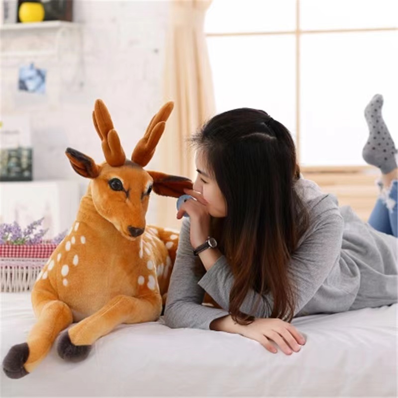 Artificial Animal Sika Deer Doll Party Deer Plush Toy Children's Doll Birthday Gift Girl Application Scenario