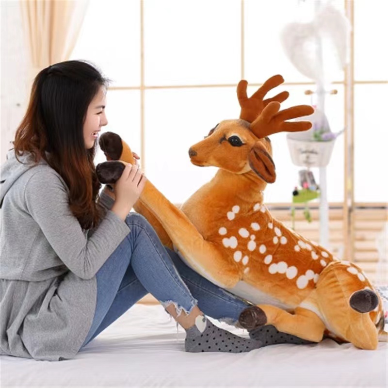 Artificial Animal Sika Deer Doll Party Deer Plush Toy Children's Doll Birthday Gift Girl Specification drawing