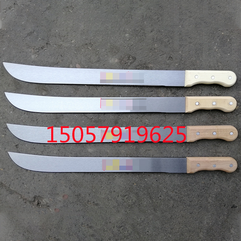 1M06B machete工厂农用五金工具出口非洲甘蔗刀砍甘蔗开荒刀 6寸 8寸  木柄 塑柄详情6