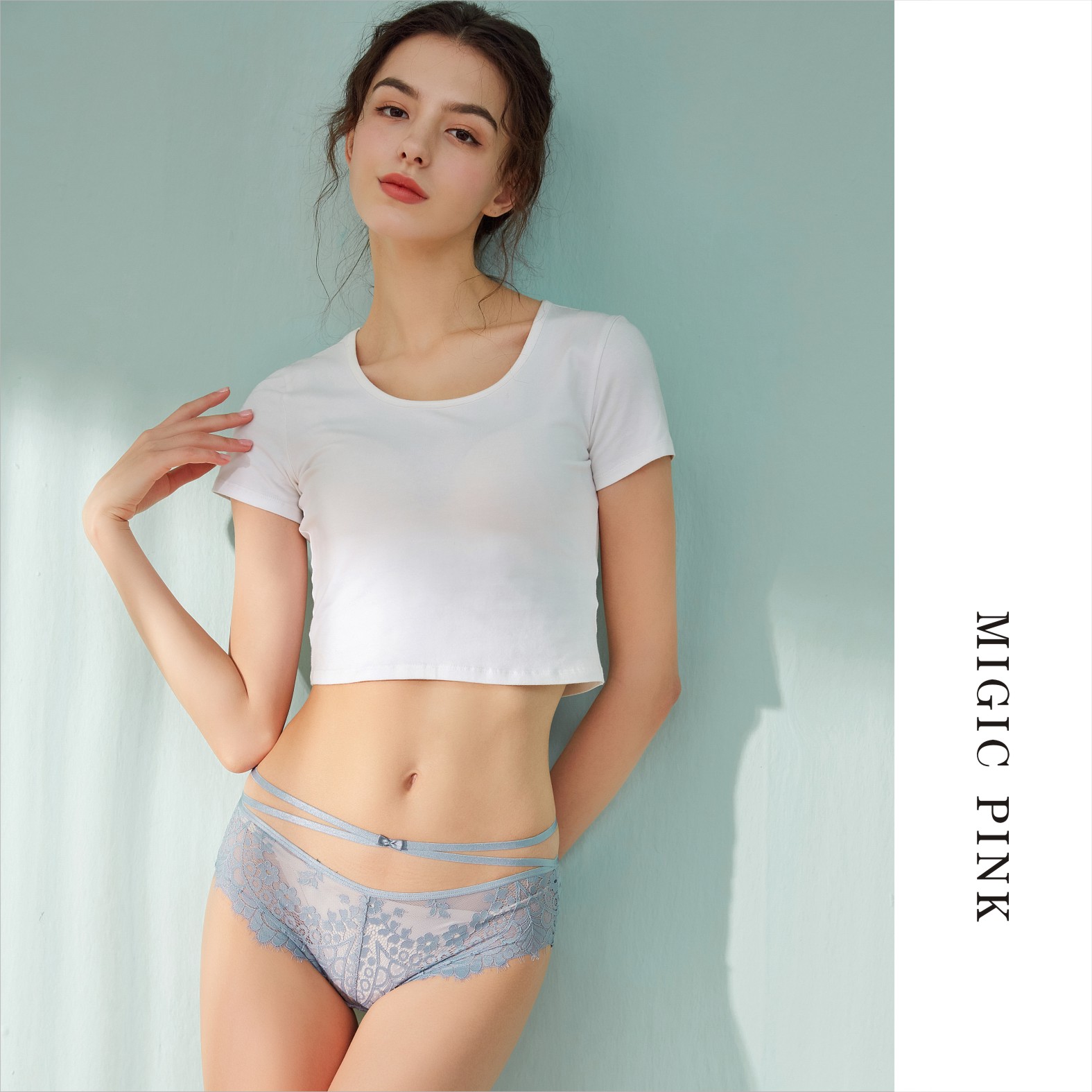 Magic box mystery sexy hollow design lace semi-transparent design women thin triangle underwear