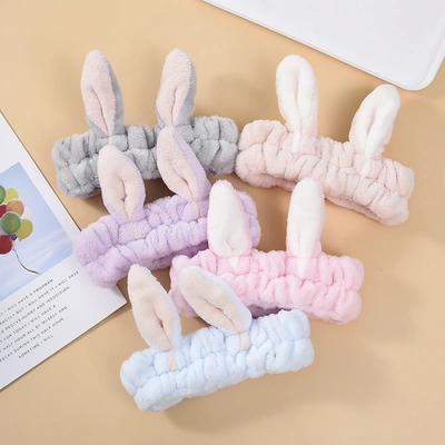 Long Ears Rabbit Ears Face Wash Headband Six Colors
