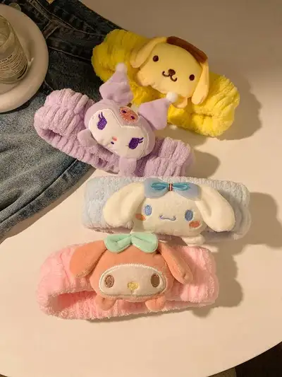 Cartoon Kulomi, Laurel Dog, Melody Sanrio Face Wash And Hair Band Four Colors