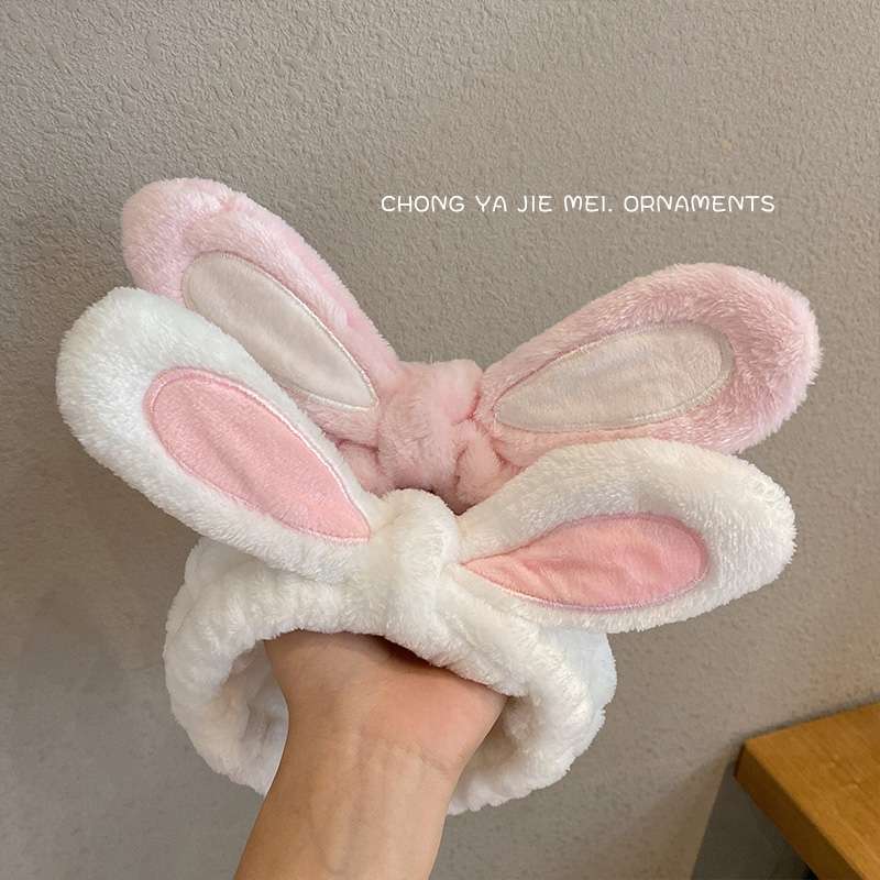 Cloth Headband Rabbit Ears Face Wash Headband Six Colors details Picture