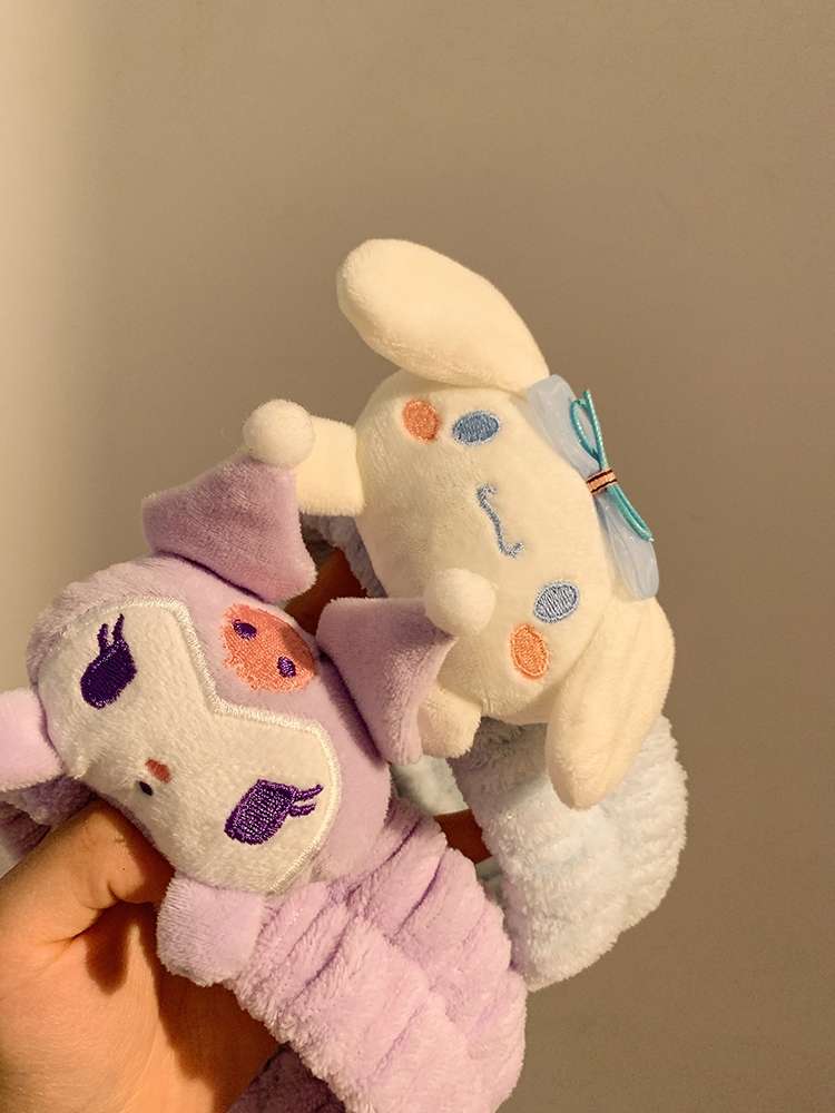 Cartoon Kulomi, Laurel Dog, Melody Sanrio Face Wash And Hair Band Four Colors Application Scenario
