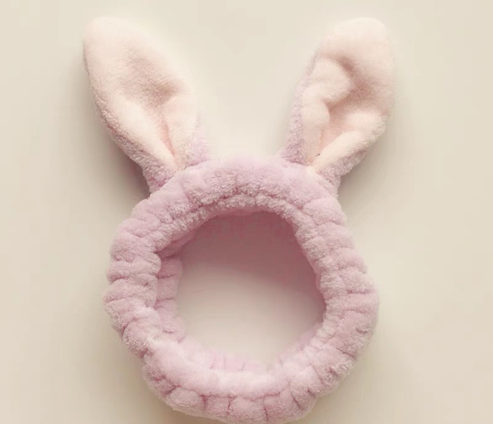 Long Ears Rabbit Ears Face Wash Headband Six Colors Application Scenario