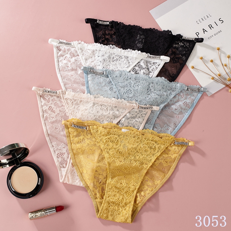 Magic Box Mystery Fashion lace side band diamond lace lace lace sexy triangle panties for women