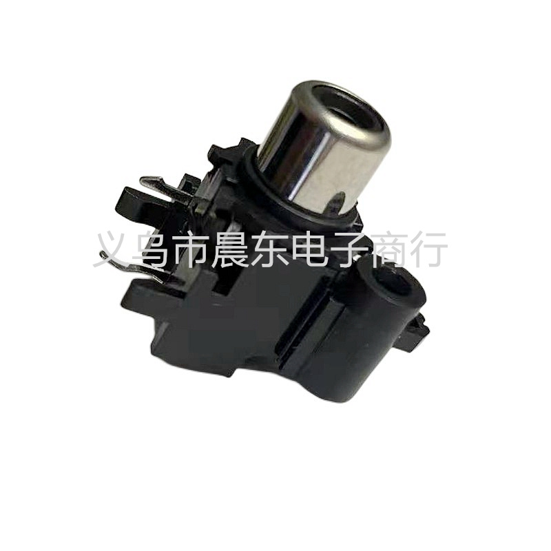 RCA Lotus socket RCA-108 single-hole RCA Lotus socket multimedia audio plug with front and back buckles Item Picture