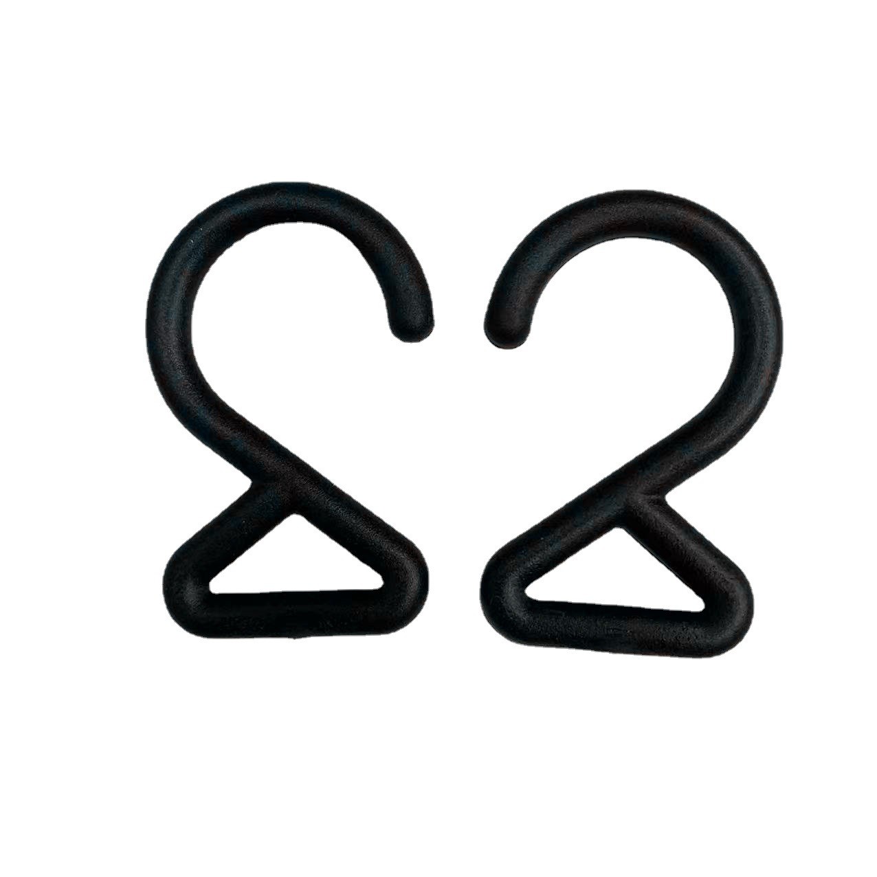 [Blue Light clothing accessories] POM Black plastic POM black plastic 20MM ribbon adjustable hook hook tent bag hook wholesale plastic 2-line hook tent bag hook wholesale plastic buckle