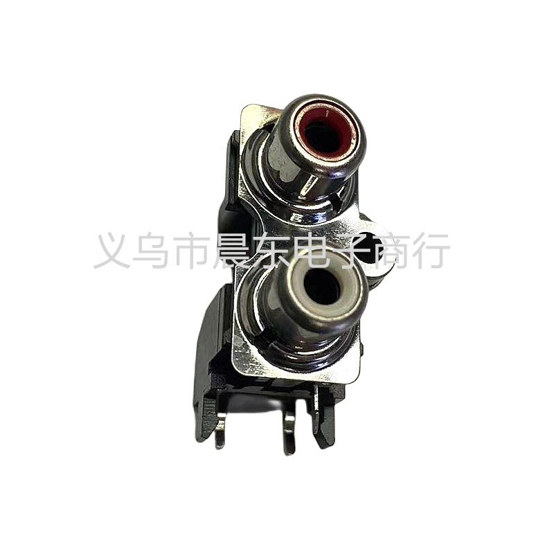 RCA Lotus socket RCA-213PB double-hole RCA Lotus socket Multimedia Audio plug Item Picture