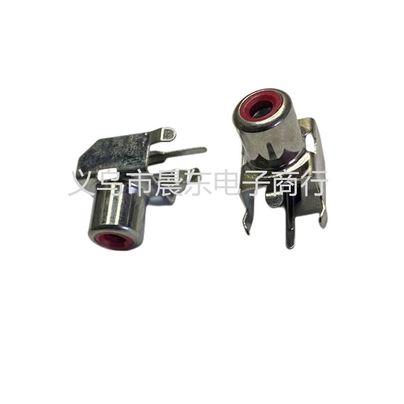 RCA Lotus Socket RCA-103 with ear one-piece single-hole RCA Lotus socket Multimedia Audio plug Item Picture