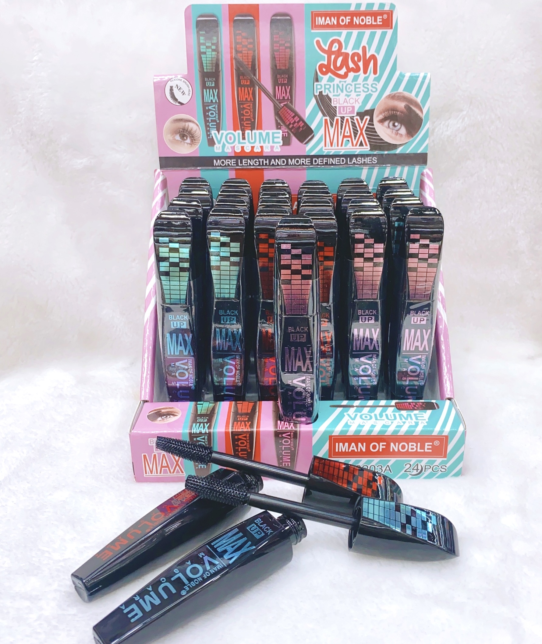 IMAN OF NOBLE brand cross-border 2023 new mascara 24 hours lasting makeup waterproof strap trial