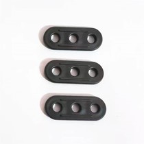 Plastic black three-eye adjusting button tent line adjusting piece wind rope buckle tent accessories wholesale and retail