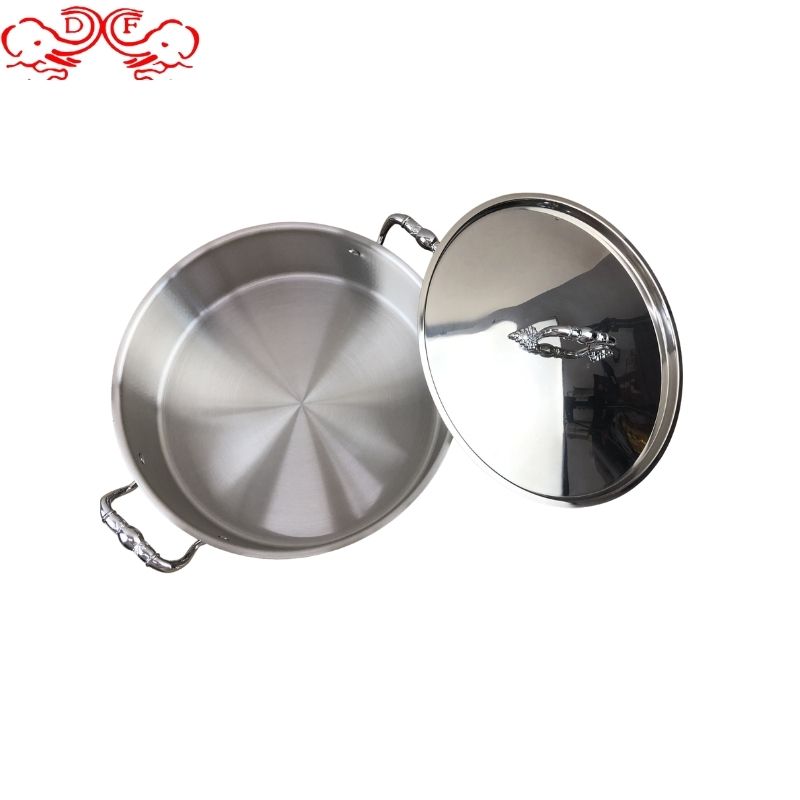 DF99040 Mandarin Duck Pot Hot Pot Pot Commercial three-layer steel soup pot 304 stainless steel hot pot DF Trading House pic 3