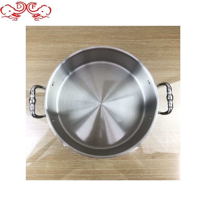 DF99040 Mandarin Duck Pot Hot Pot Pot Commercial three-layer steel soup pot 304 stainless steel hot pot DF Trading House pic 4