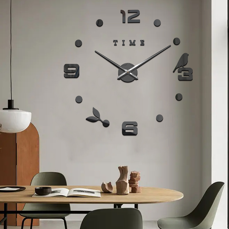 Manufacturers Direct Sales Large Size Creative Wall Clock Diy Wall Clock Mirror Wall Clock Mirror Wall Wall Clock Spot details Picture