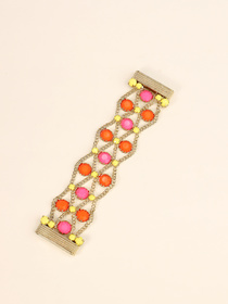 European and American Bohemian acrylic color bracelet temperament all match atmospheric bracelet