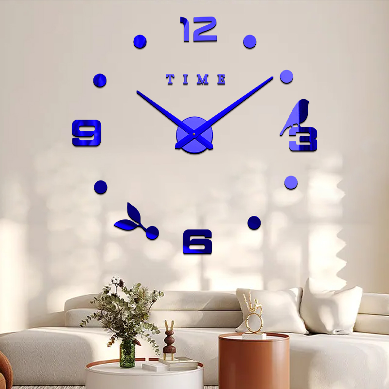 Manufacturers Direct Sales Large Size Creative Wall Clock Diy Wall Clock Mirror Wall Clock Mirror Wall Wall Clock Spot Application Scenario