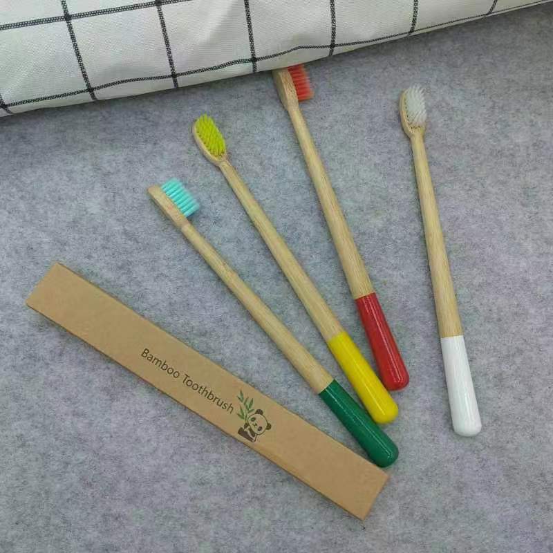 Disposable hotel supplies mildew resistant material Bamboo toothbrush Creative toothbrush Eco-friendly bamboo toothbrush Soft bristle toothbrush