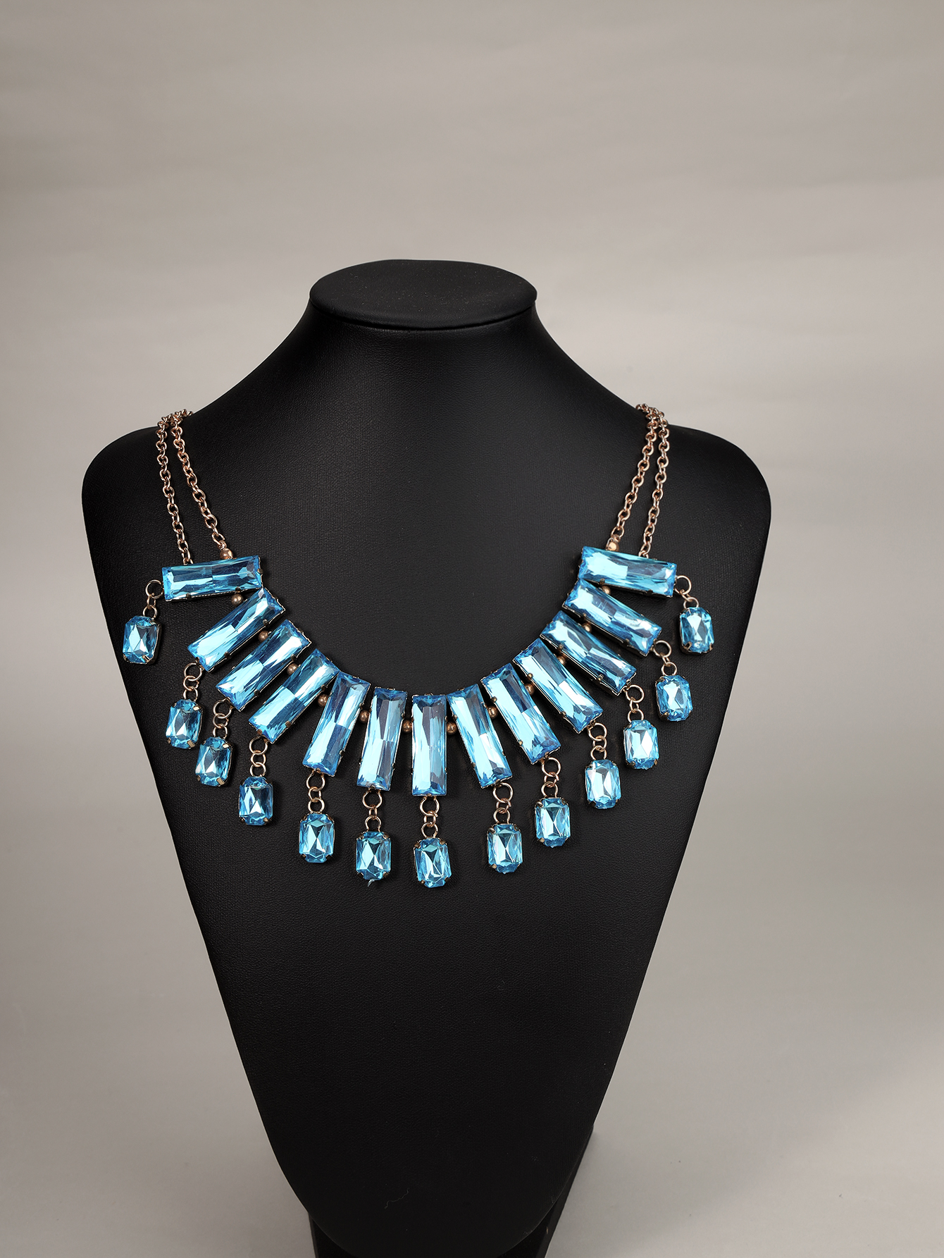 European and American fashion retro Bohemian necklace collar metal geometric alloy necklace accessories