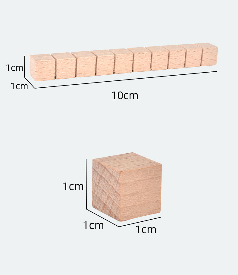 数学十进制运算积木方块一二年级学生蒙氏教具四阶十进制教具详情6