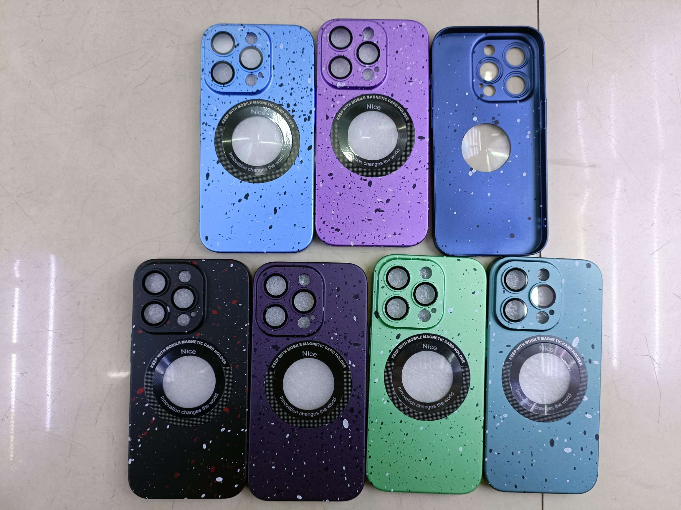 Full Star ink jet Dew standard with lens film PC four-pack phone case