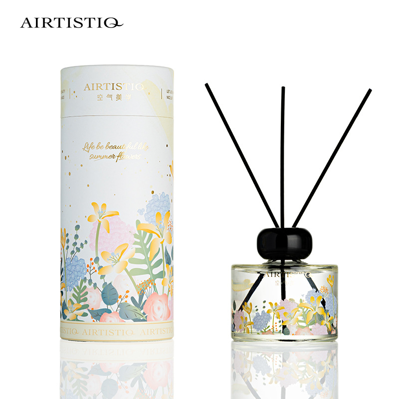 Fresh As Summer Flower Without Fire Aromatherapy Indoor Cane Essential Oil Fragrance With Hand Gift Box Hotel Perfume Adornment Item Picture