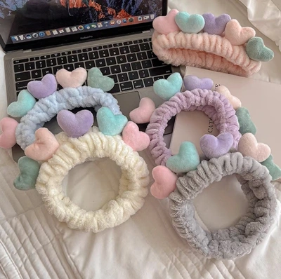 Five Small Love Hair Band Face Wash Hair Band Five Colors
