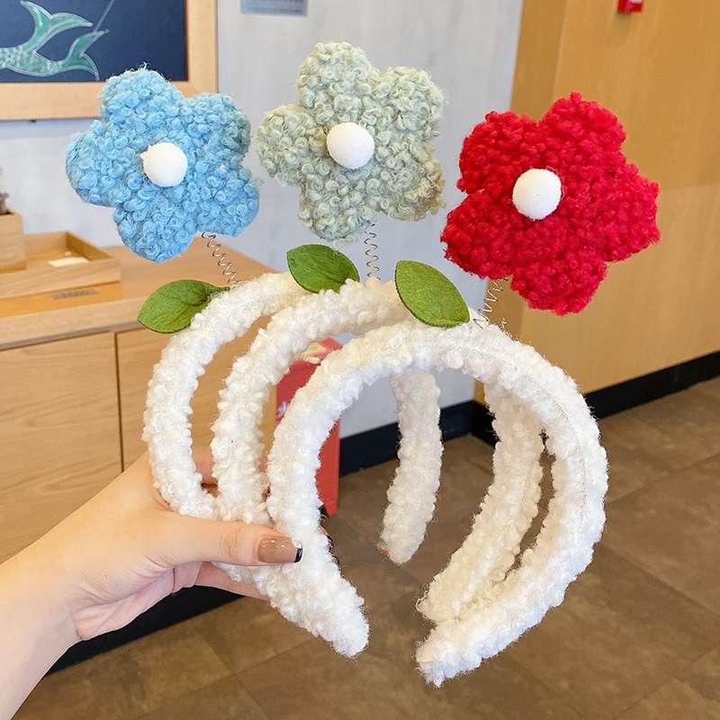 Sun Flower Hair Band Cute Flower Hair Band Face Wash Hair Band Nine Colors details Picture