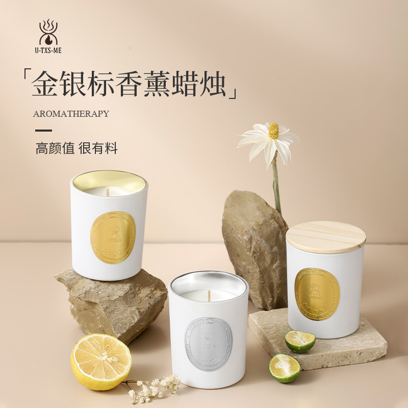 Aromatherapy Candle High Appearance Level Incense Home Indoor Fragrance Cup Lasting Niche With Hand Gift Bedroom Fragrance Essential Oil