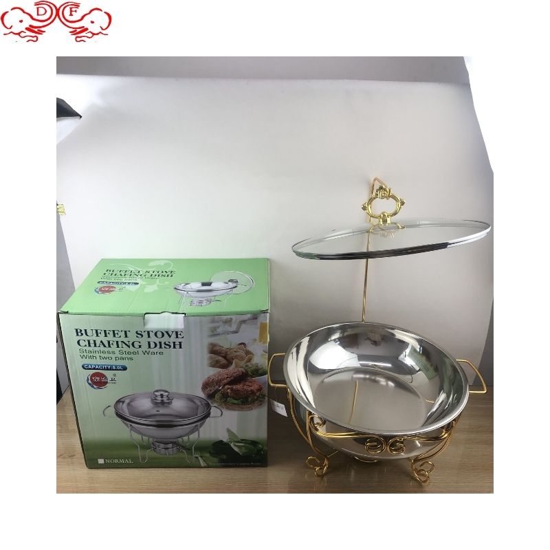 DF99372 Stainless Steel hot pot Buffet Set DF Trading House details Picture