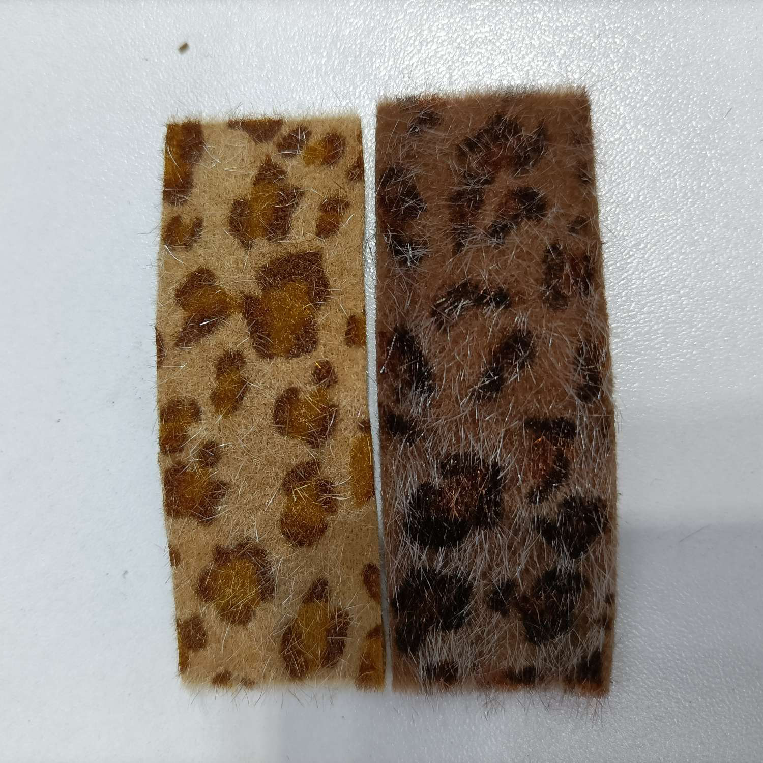 Leopard print clip accessories Plush leopard print clip semi-finished