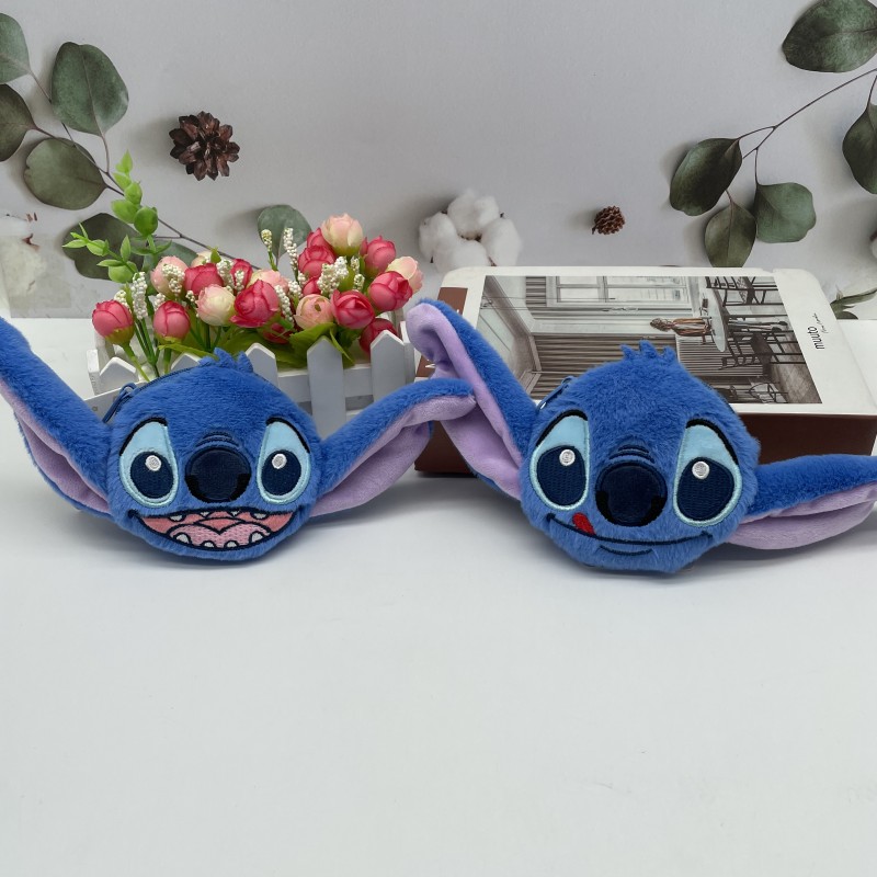 New Lilo and Stitch plush purse Stitch figure key chain key lipstick storage bag wholesale