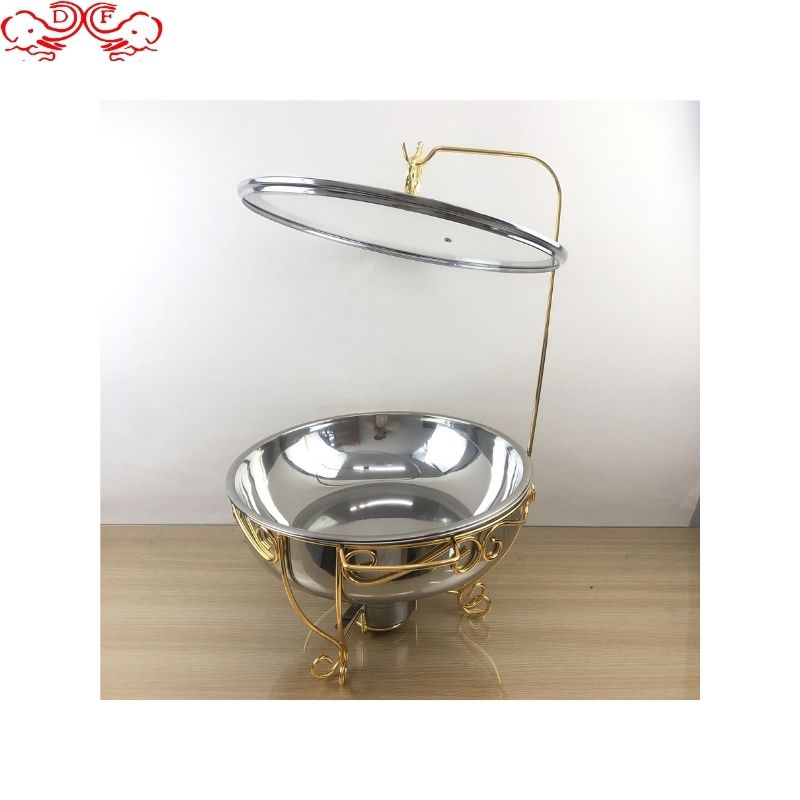 DF99372 Stainless Steel hot pot Buffet Set DF Trading House Application Scenario