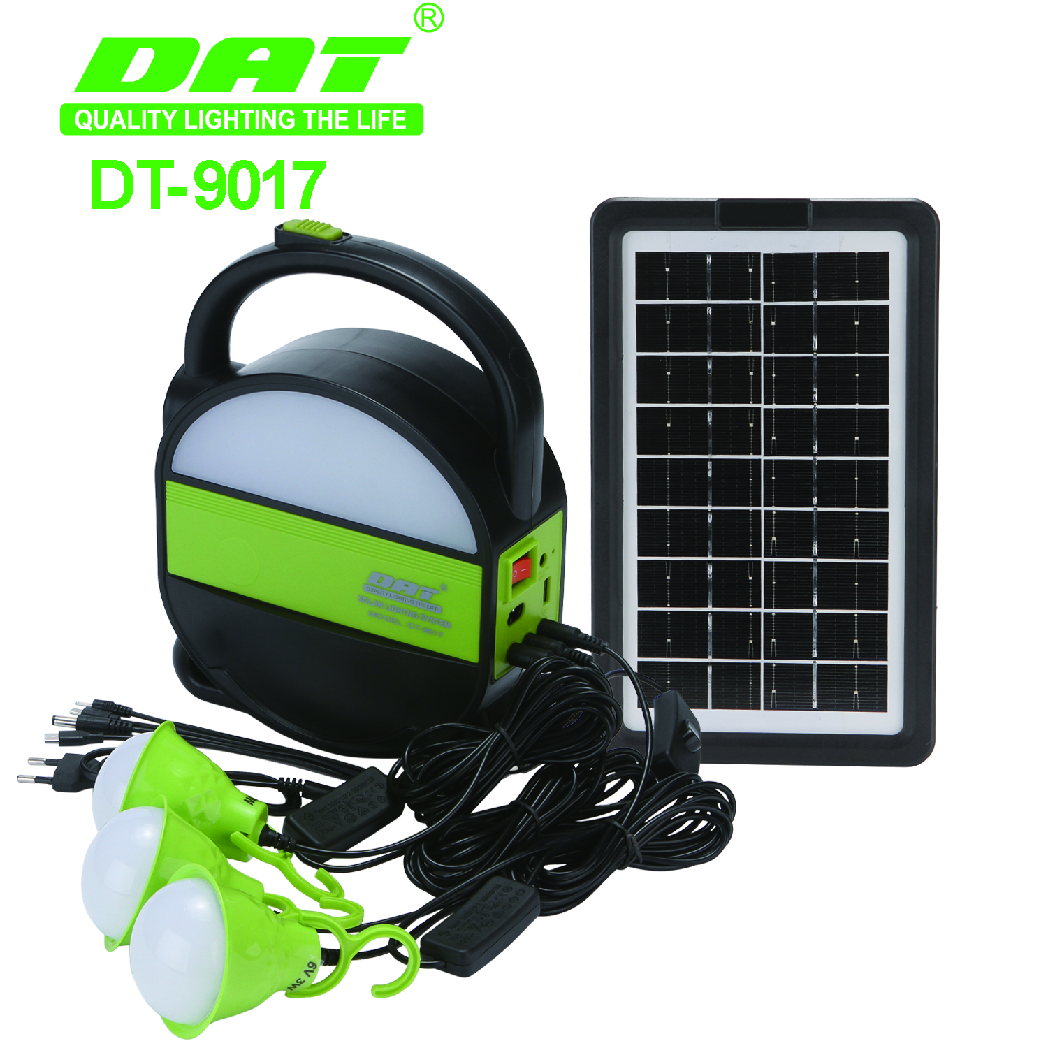 DT-9017便携式户外野营灯太阳能照明小系统可应急充电照明LED灯详情图1