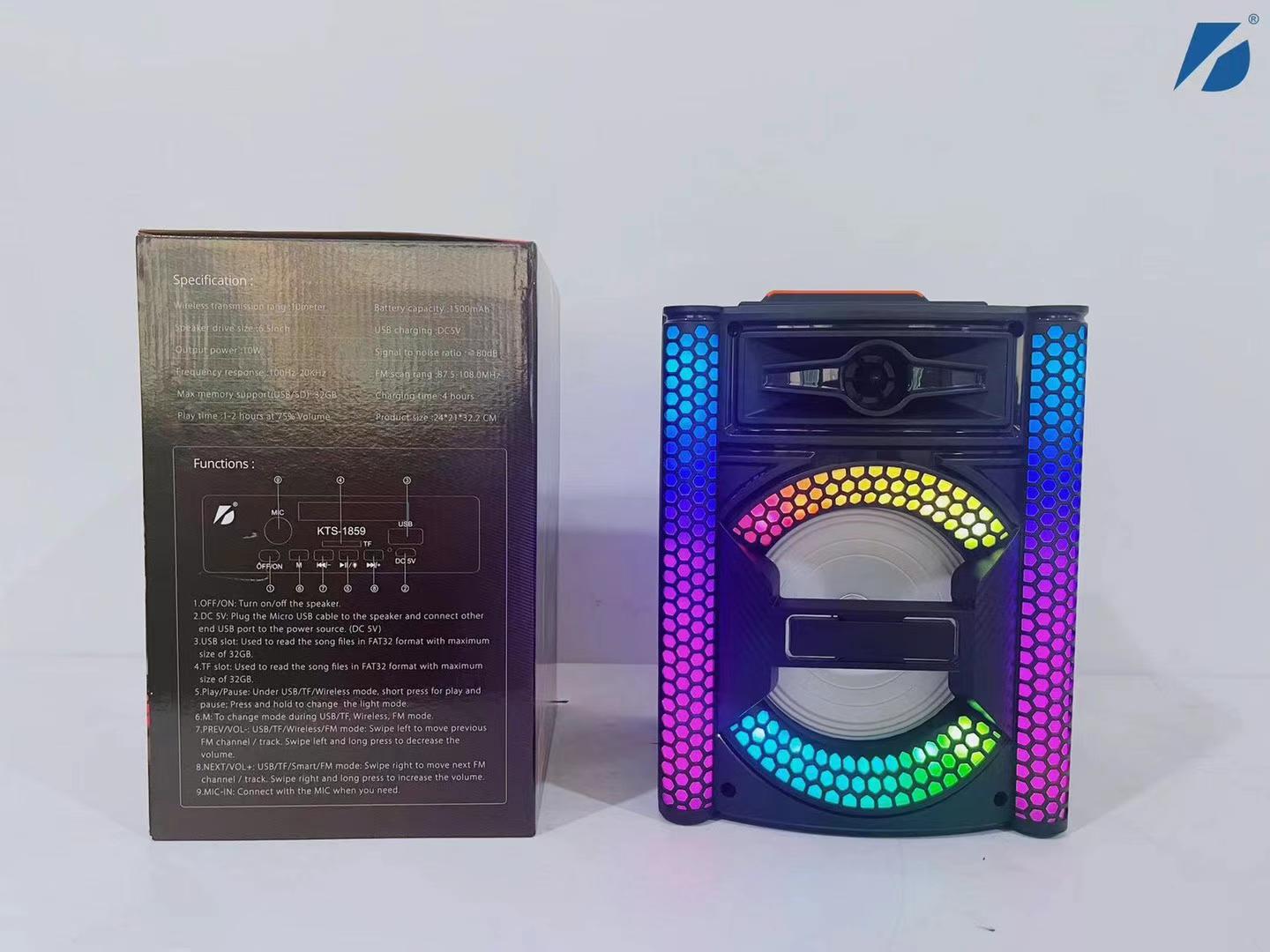 便携式蓝牙音箱/KTS/GTS白底实物图