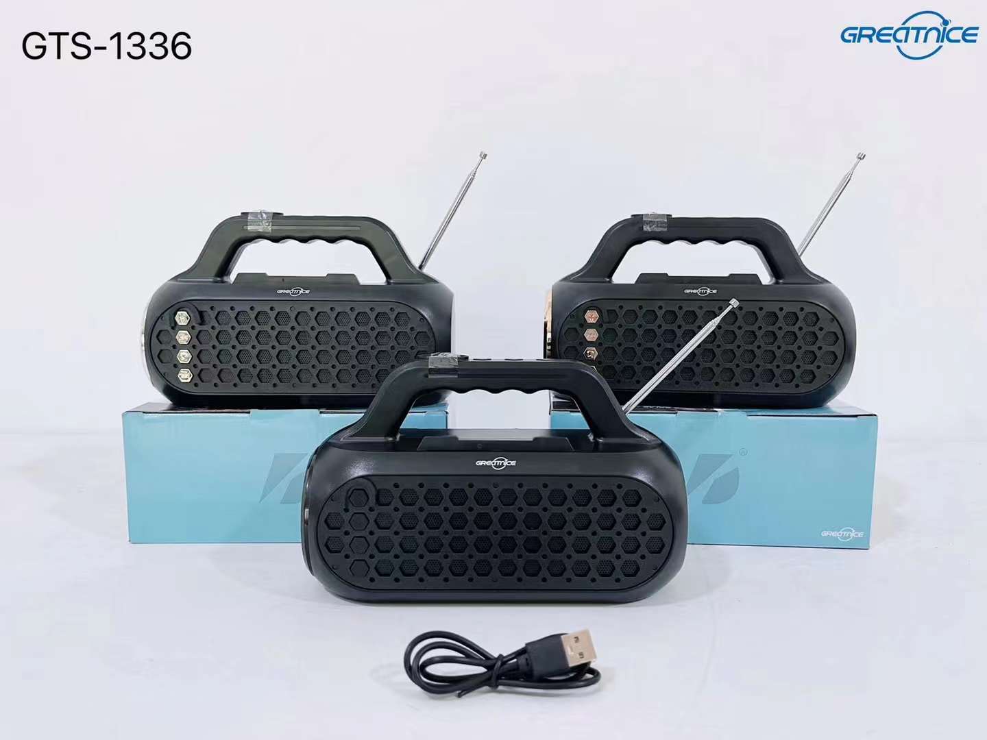 GTS-1336 2*2.5 "series portable speaker Bluetooth wireless audio radio
