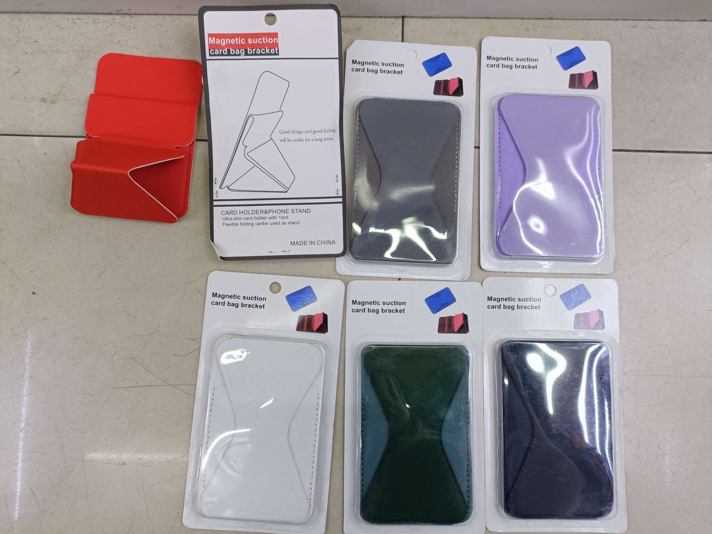 Card phone back stick bracket