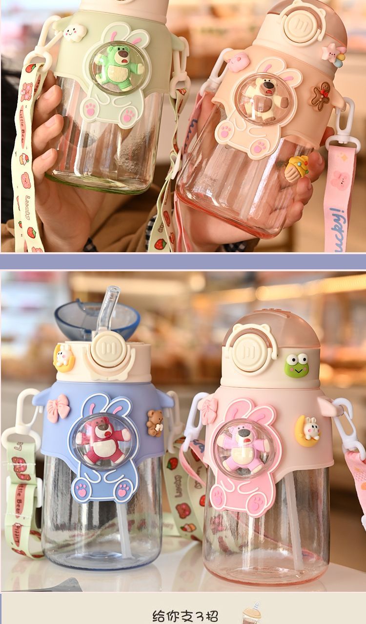 The new summer trendy straw water cup is of high appearance level, cute, shockproof, heat-resistant and portable. It is a cup for both boys and girls undefined