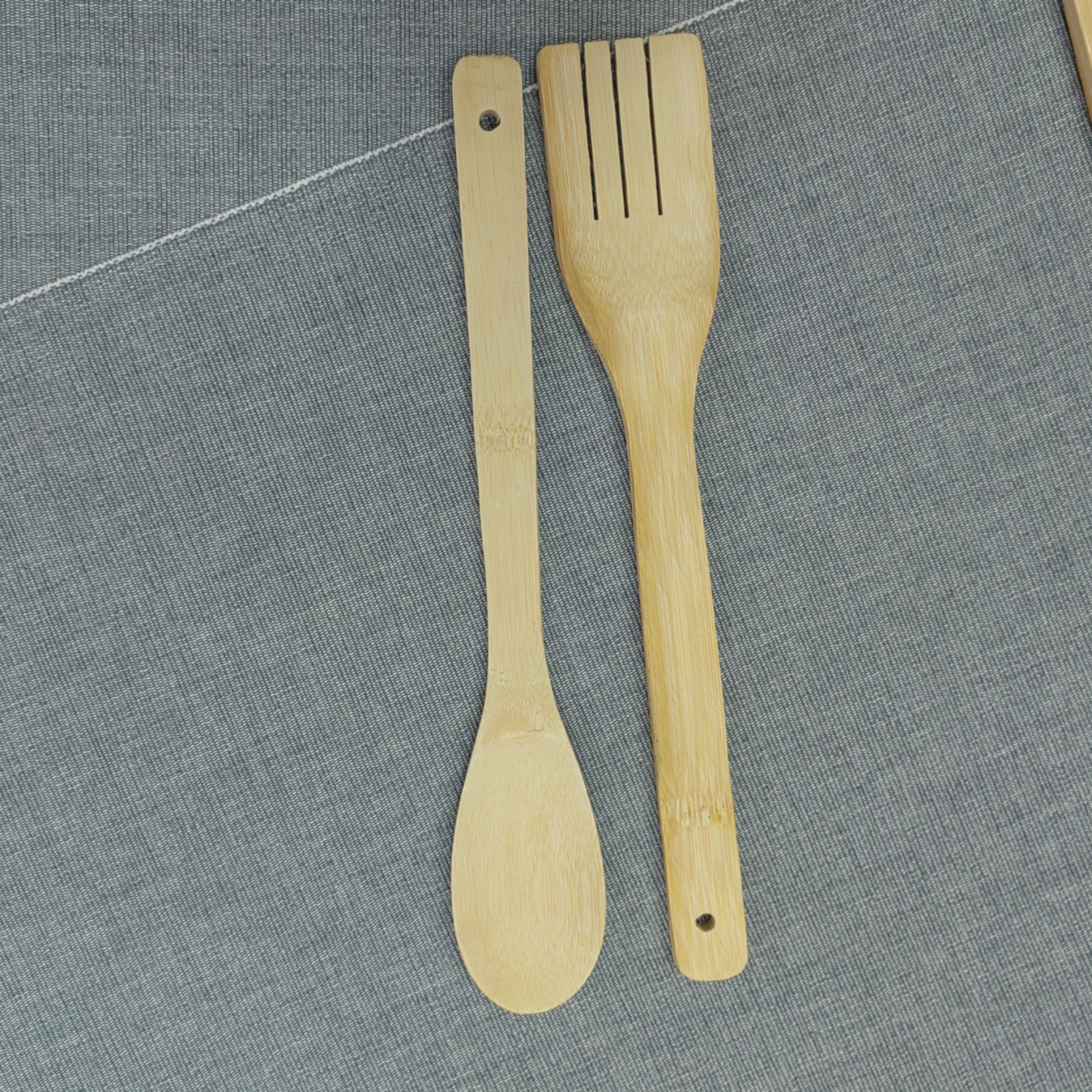 Jihao Bamboo Wood Bamboo Five-Piece Bamboo Shovel Five-Piece Bamboo Spatula Non-Stick Pot Shovel Bamboo Spoon Bamboo Rice Spoon Bamboo Slotted Spoon Bamboo Rice Spoon Item Picture