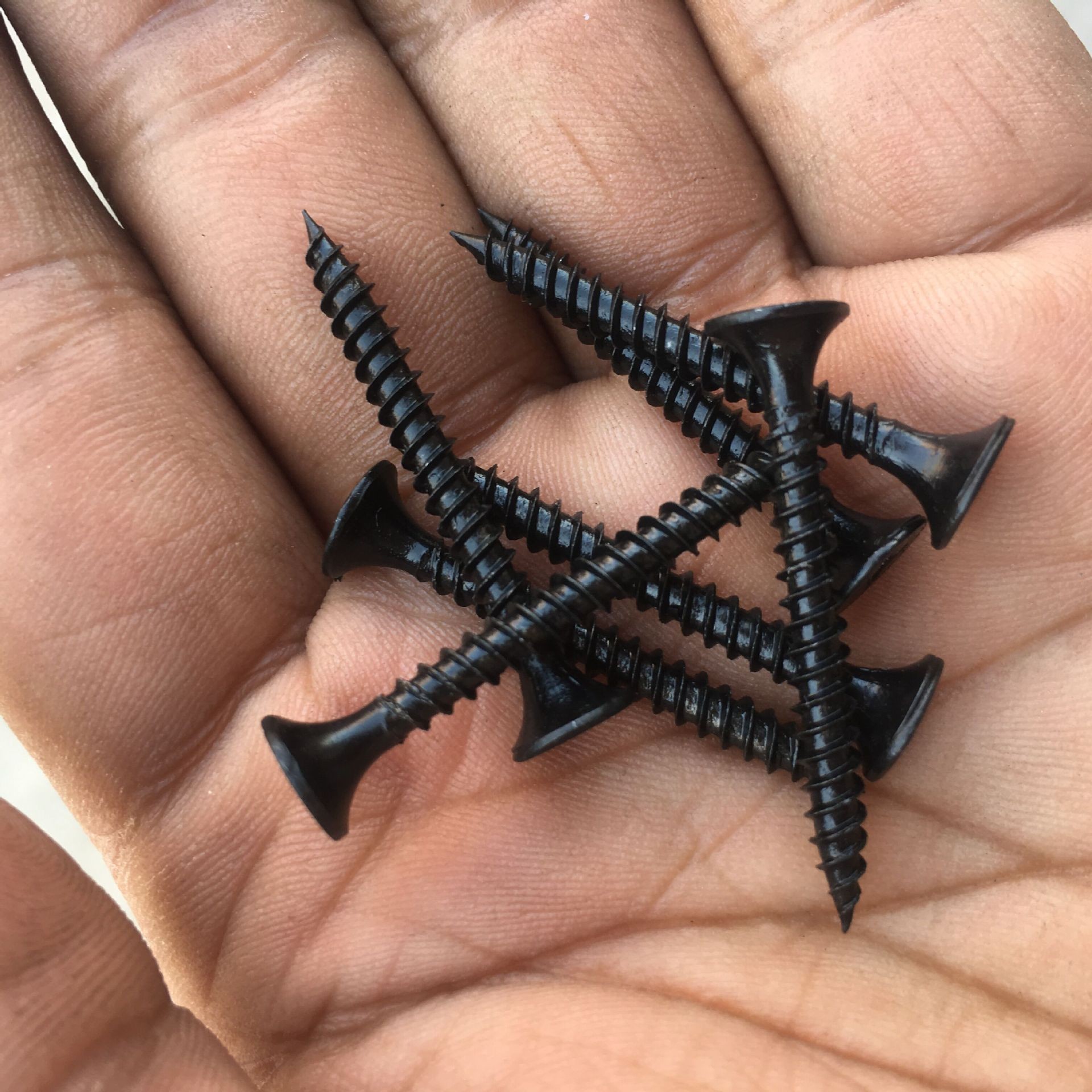 卡卡五金 K2414双泡吸塑卡装磷化黑干壁钉3.5x30mm家用小五金配件详情15