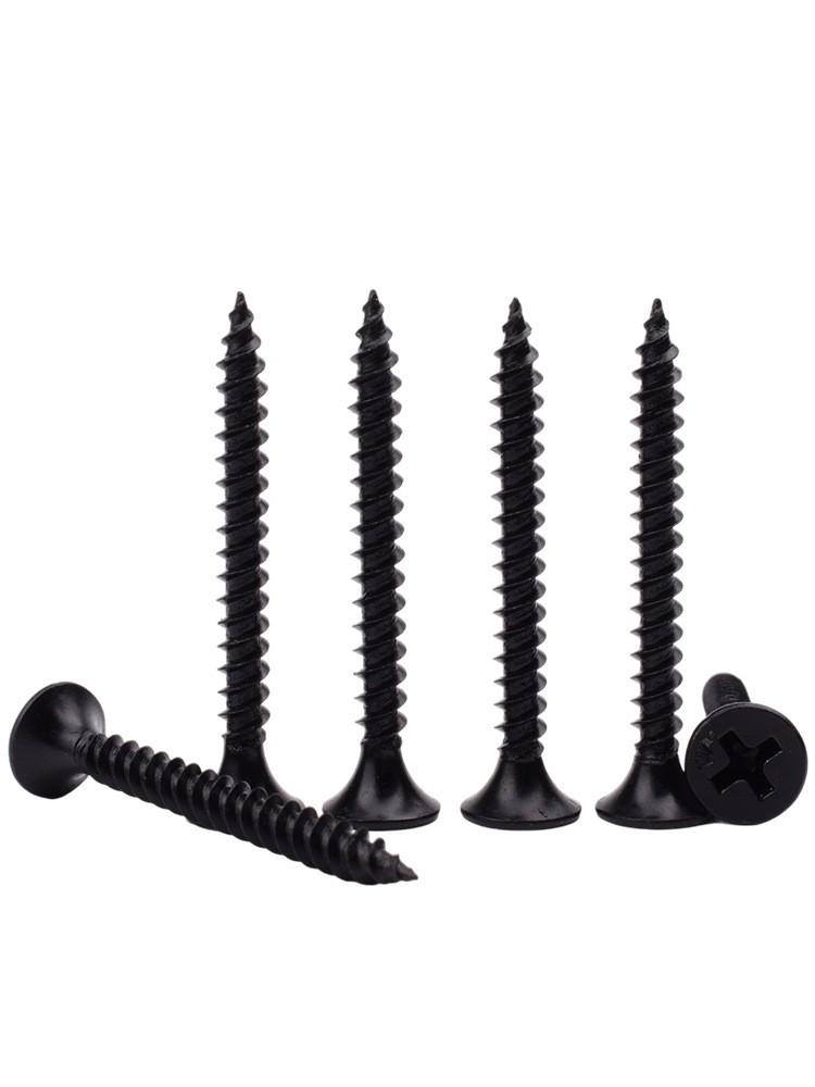 卡卡五金 K2414双泡吸塑卡装磷化黑干壁钉3.5x30mm家用小五金配件详情13