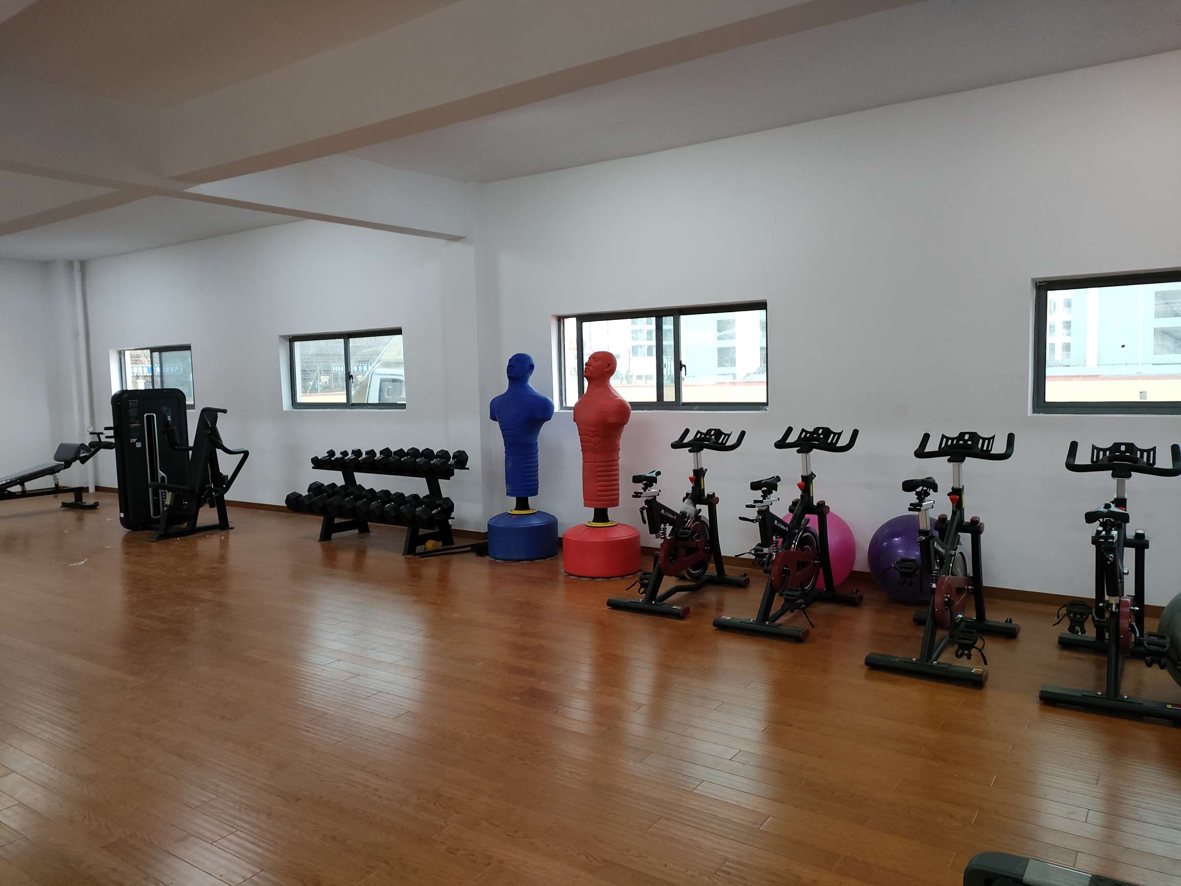Spin Bike Exercise Bike At The Gym Item Picture