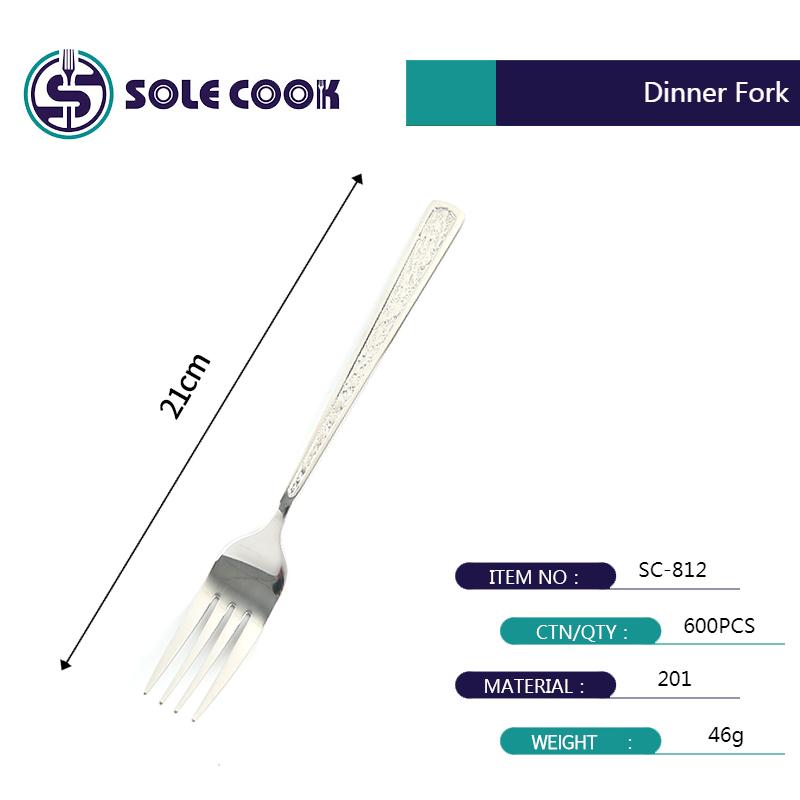 sole cook传统工艺精美SC-812系列不锈钢牛排刀叉勺餐具 酒店西餐具刀叉勺子套装详情3