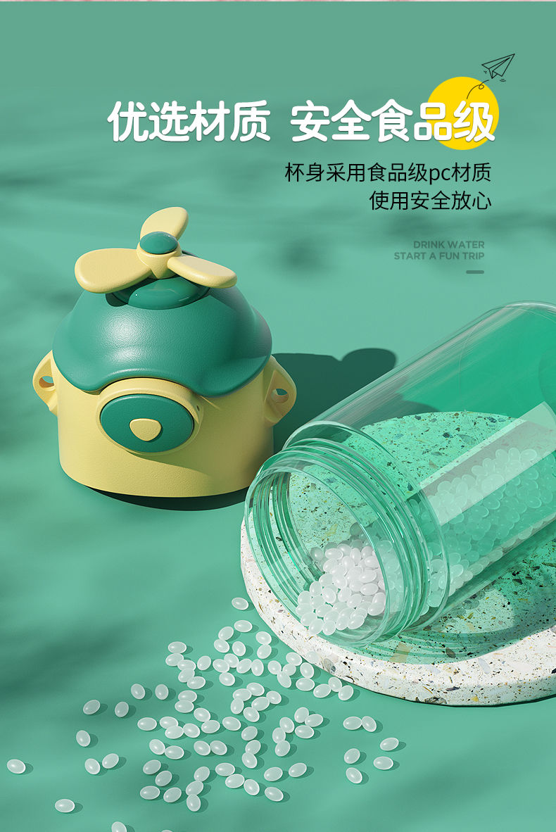 Large-capacity straw water cup, high appearance level, children and students' high-temperature resistant water bottle, super cute portable large-belted cup Item Picture