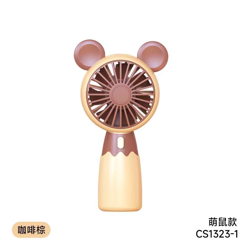 新款电风扇学生充电静音上课卡通可爱迷你随身携带USB手持小风扇详情6
