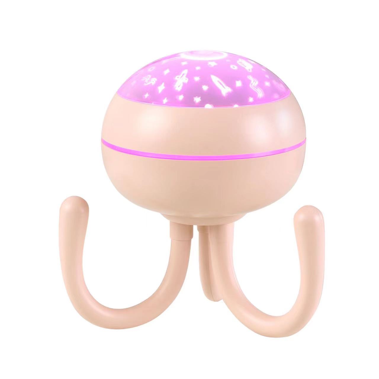 新款八爪鱼加湿器USB插电大喷雾量桌面投影灯空气加湿器详情2