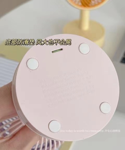 夏季桌面静音风扇USB充电台式学生宿舍办公室便携可爱小型电风扇详情23
